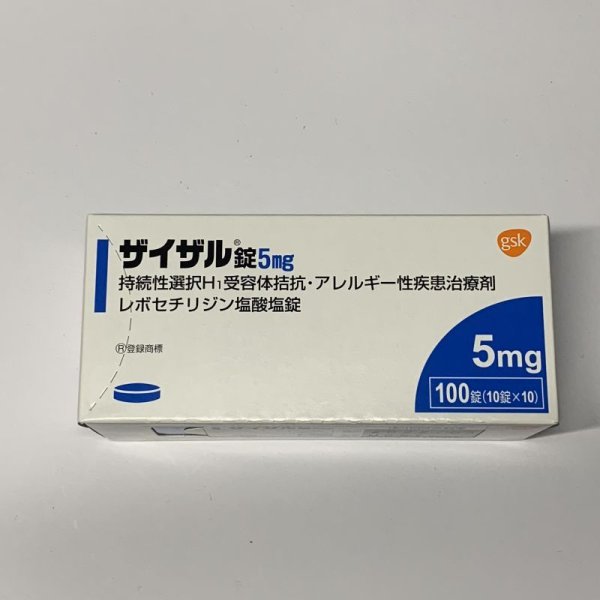 画像1: ザイザル錠5ｍｇ　100T【グラクソスミスクライン】 (1)